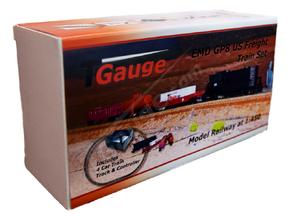 EMD GP8 Black US Freight Train Set